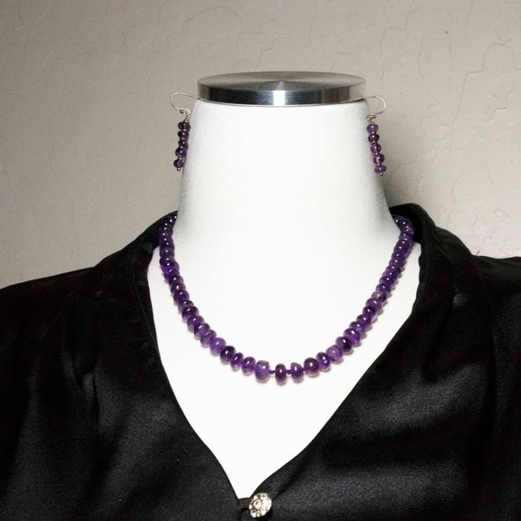 lusso amethyst necklace stauer